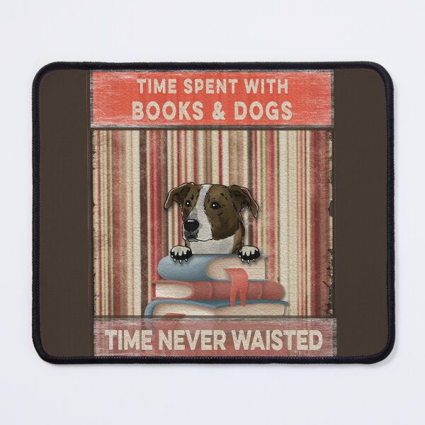 Item preview, Time Spent With Books And Dogs Time Never Waisted Austrian Pinscher cute designed and sold by Cuddlythopia.