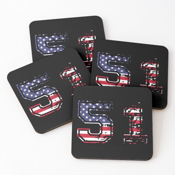 Item preview, 51 American football number USA fifty-one designed and sold by Proud Pro Gifts.