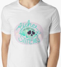 Liches get stitches Men's V-Neck T-Shirt