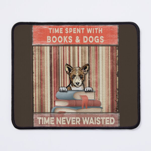 Item preview, Time Spent With Books And Dogs Time Never Waisted Basenji cute designed and sold by Cuddlythopia.