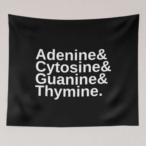 Item preview, Adenine, Cytosine, Guanine, Thymine - DNA, Microbiology, Molecular Biology designed and sold by jadedscientist.