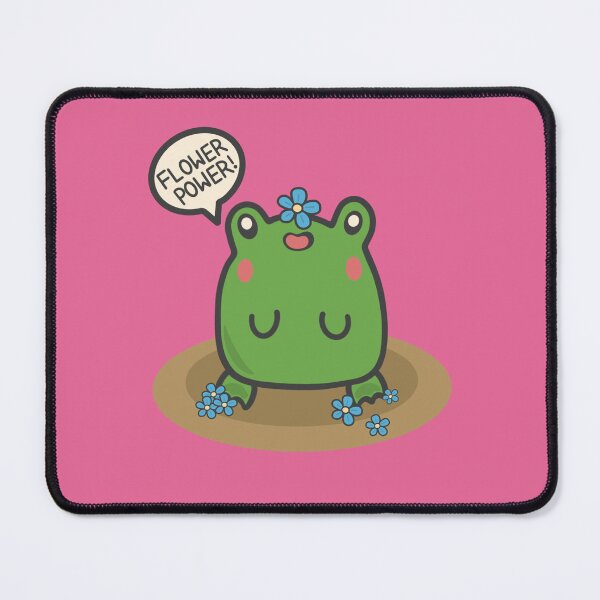 Item preview, Meep The Frog Flower Power! designed and sold by ZuriAmbessa.