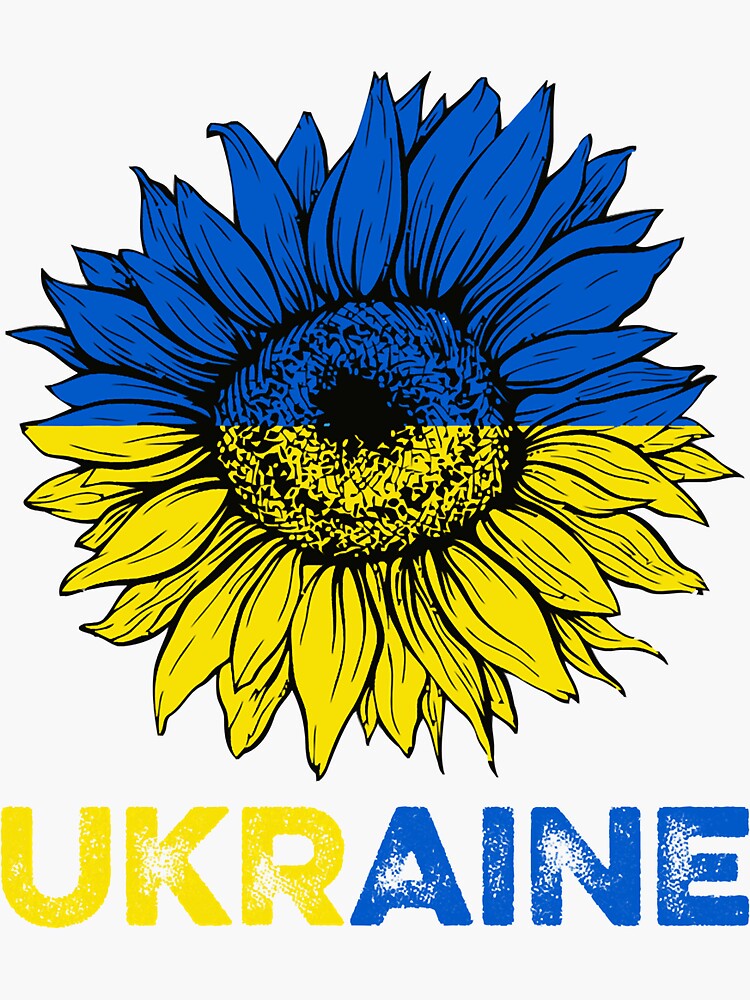 Ukraine Car Sticker Ukraine Flag Sunflower Magnet - 5" Vintage Style Magnetic Decal For Cars & Metal Surfaces Wall Switch Frame