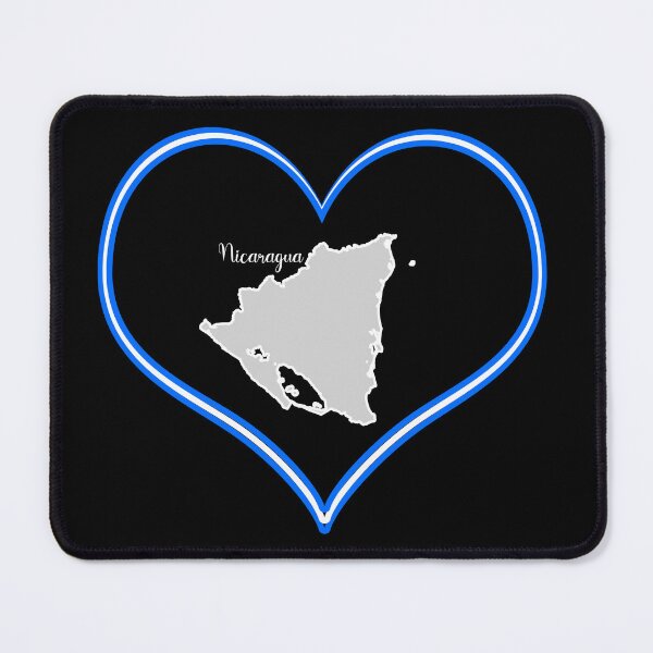 Item preview, Black heart map Nicaragua designed and sold by Astralia.