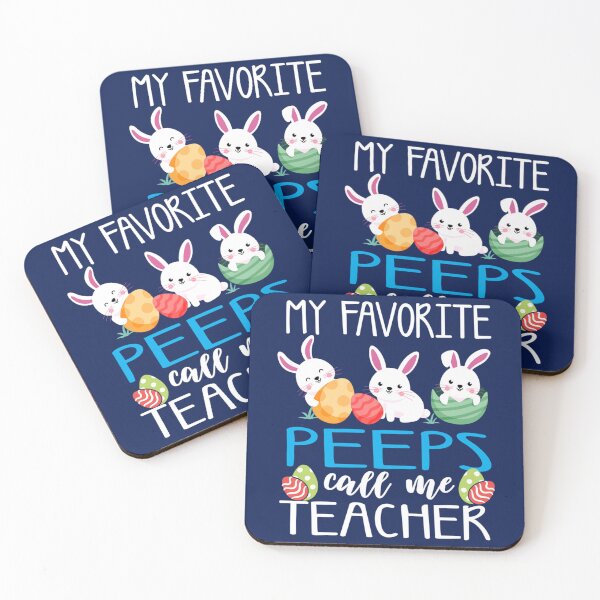 Item preview, My Favorite PEEPS Call Me TEACHER. Easter.    designed and sold by mclelandpung.