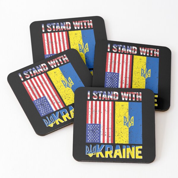 Item preview, I Stand With Ukraine Support Ukrainian American Usa Flag  designed and sold by doriaali.