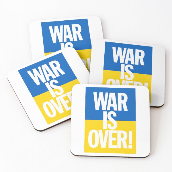 Item preview, WAR IS OVER!-Ukrainian flag color background- designed and sold by DRIPPED-STORE.