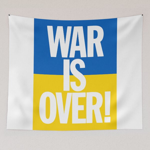 Item preview, WAR IS OVER!-Ukrainian flag color background- designed and sold by DRIPPED-STORE.