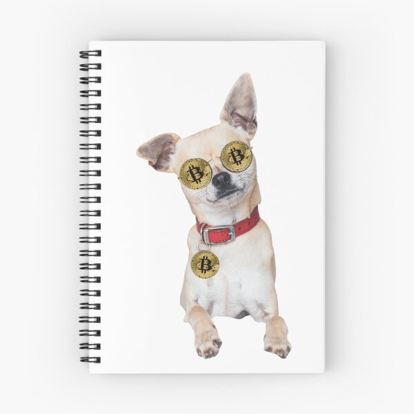 Item preview, bitcoin puppy wearing bitcoin glasses and dog tag  designed and sold by Miss Sparkle.