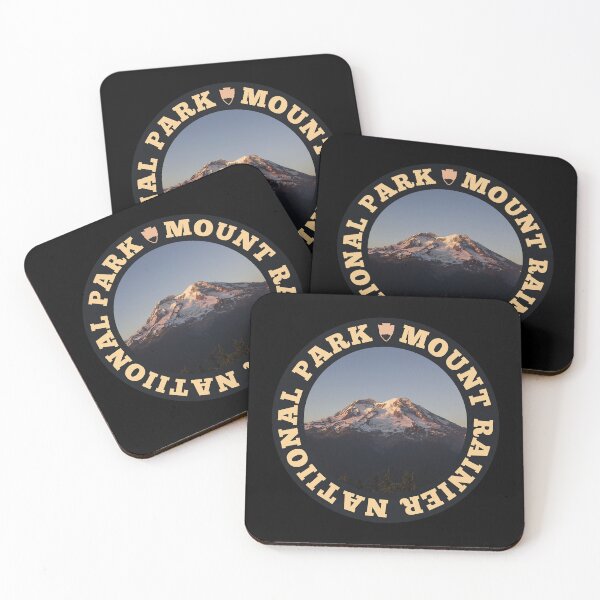 Aperçu de l'œuvre Cercle du parc national du mont Rainier Sticker créée et vendue par jacksrome6.