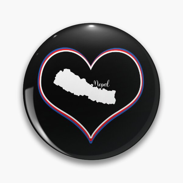 Item preview, Black heart map Nepal designed and sold by Astralia.