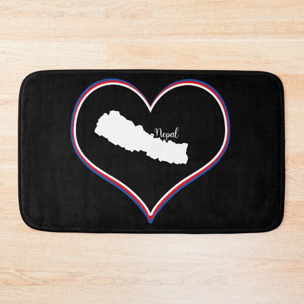 Item preview, Black heart map Nepal designed and sold by Astralia.