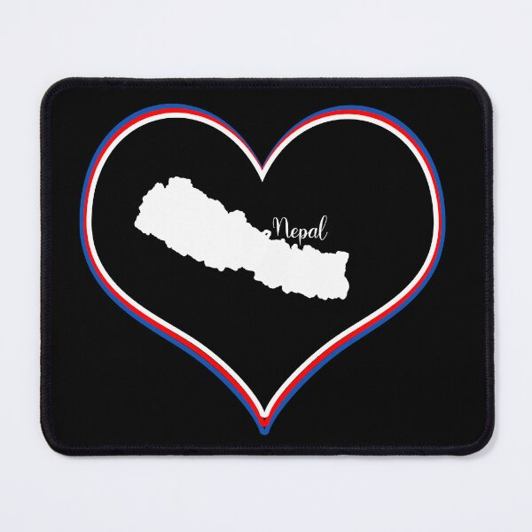 Item preview, Black heart map Nepal designed and sold by Astralia.
