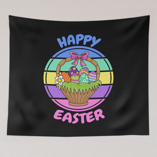 Item preview, Happy Easter Egg Basket designed and sold by The Jackalope.