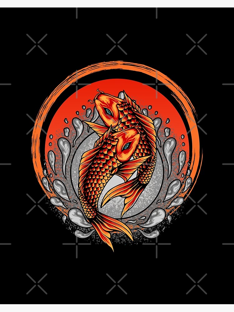 Japanese Koi Fish Art | Art Board Print