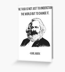 Karl Marx Quote Greeting Card