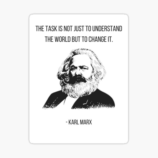 Vista previa del artículo con la obra «Cita Karl Marx», diseñado y vendido por Momente  Design.