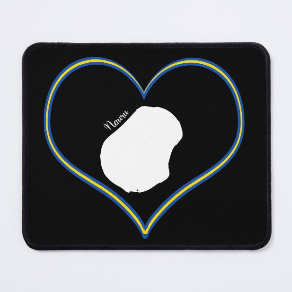 Item preview, Black heart map Nauru designed and sold by Astralia.