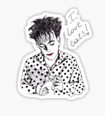 I love cats Sticker