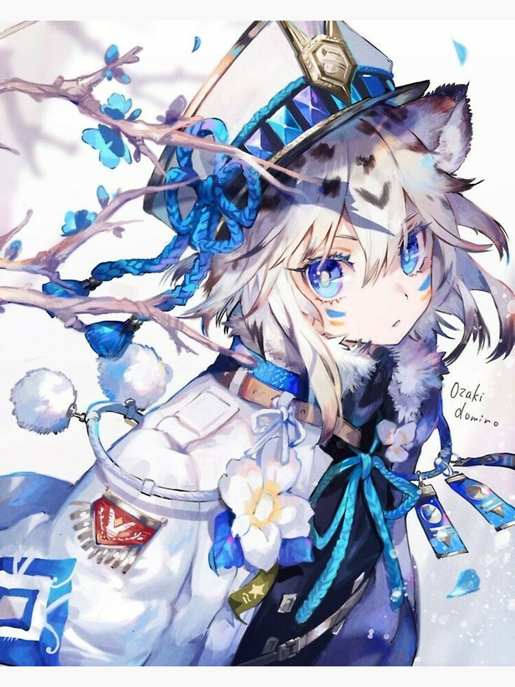 "Snow Leopard || Anime boy " Sticker by AszaAri | Redbubble