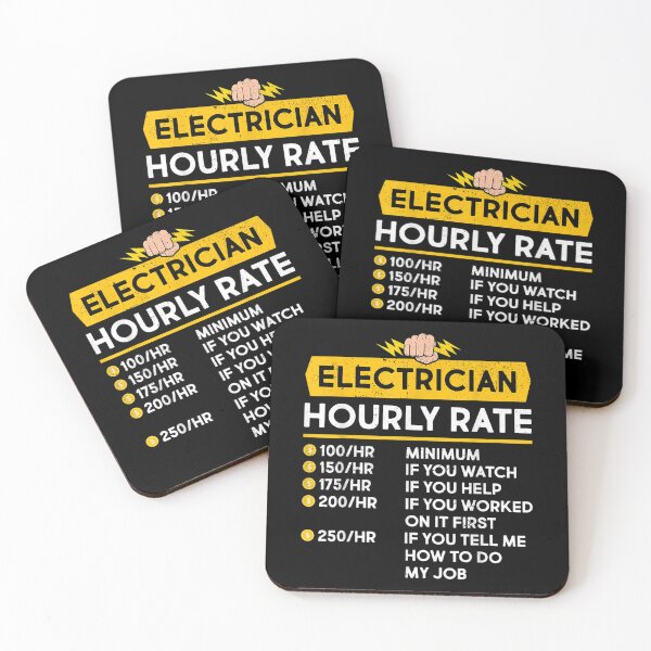 Item preview, Electrician Hourly Rate Electrical Cable Lineman  designed and sold by doriaali.