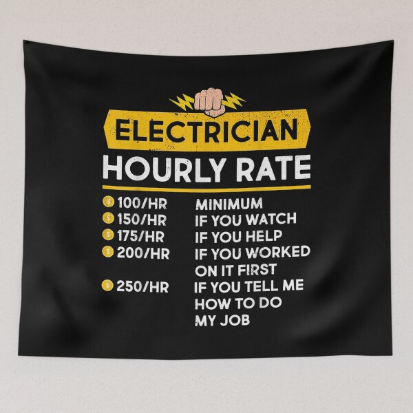 Item preview, Electrician Hourly Rate Electrical Cable Lineman  designed and sold by doriaali.