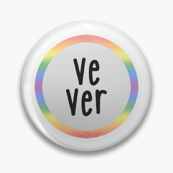 Item preview, Pronoun Badge - Ve / Ver designed and sold by ruyijingu.