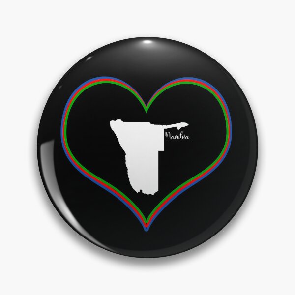 Item preview, black heart namibia map designed and sold by Astralia.