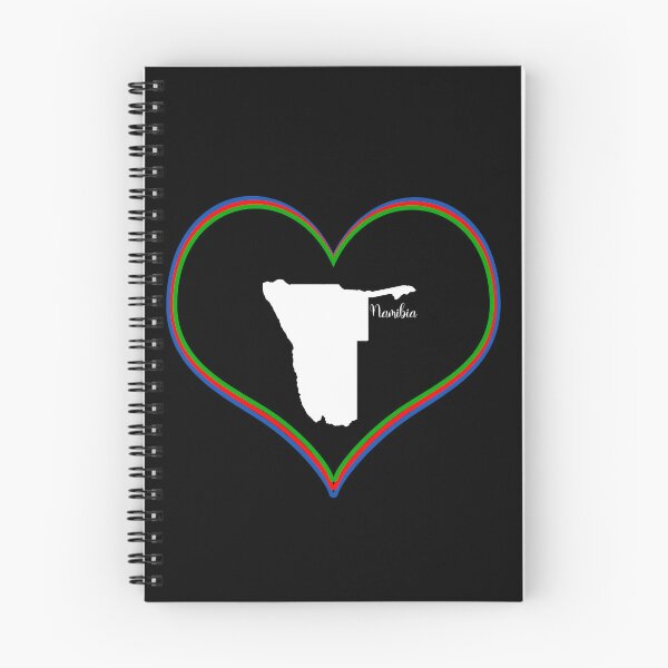 Item preview, black heart namibia map designed and sold by Astralia.