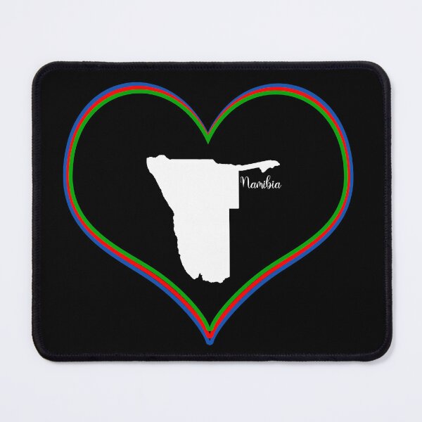 Item preview, black heart namibia map designed and sold by Astralia.