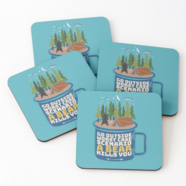 Item preview, Go Outside Worst Case Scenario a Bear Kills You! designed and sold by Make-My-Fun.