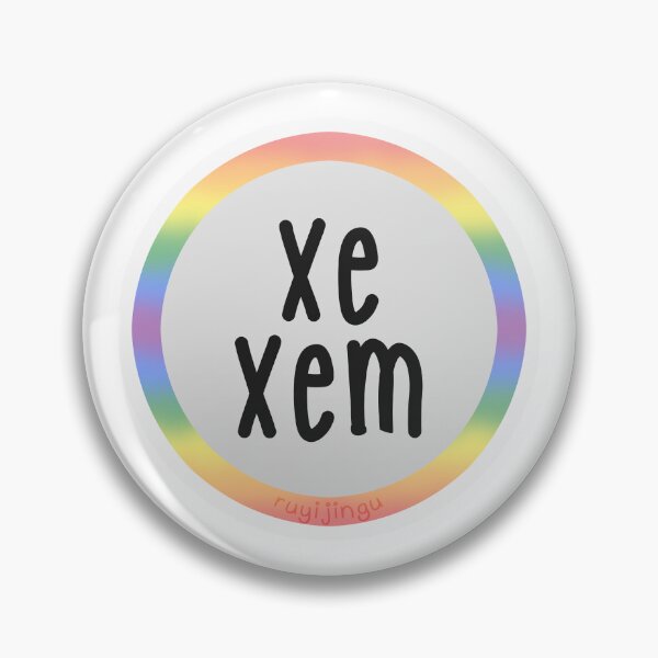 Item preview, Pronoun Badge - Xe / Xem designed and sold by ruyijingu.