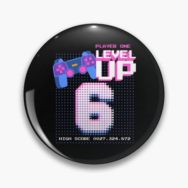 Item preview, Player One Level Up 6 designed and sold by patternprint1.