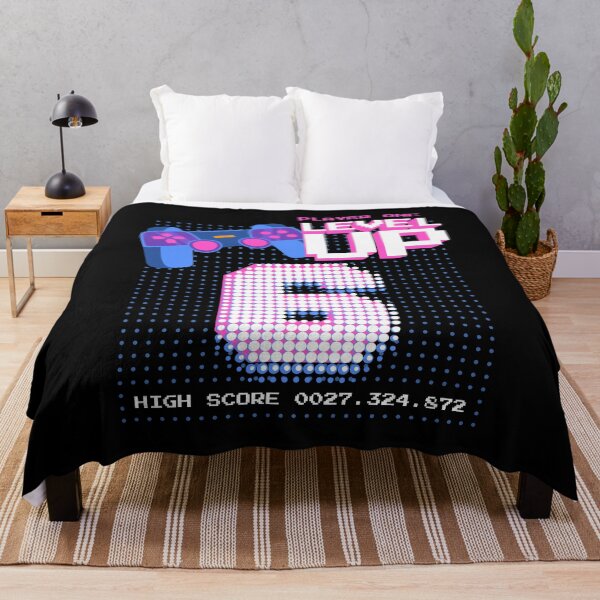 Item preview, Player One Level Up 6 designed and sold by patternprint1.