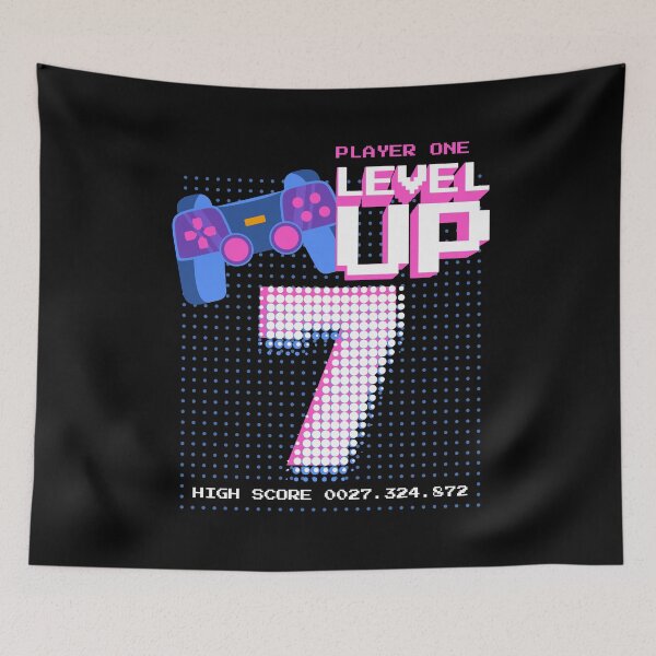 Item preview, Player One Level Up 7 designed and sold by patternprint1.