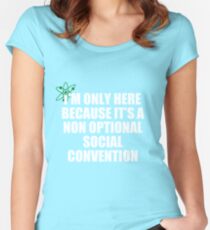 nicht freiwillige soziale Konvention Tailliertes Rundhals-Shirt