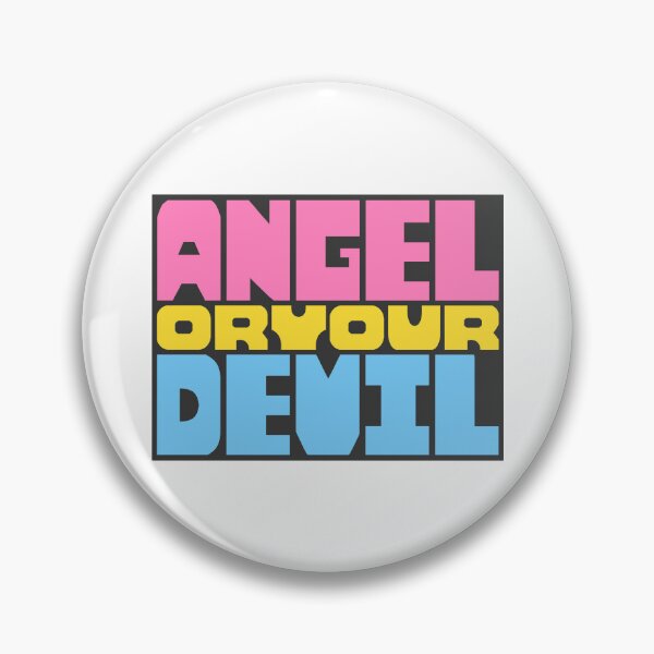 Item preview, Angel or Devil Modern Block Print designed and sold by ruyijingu.