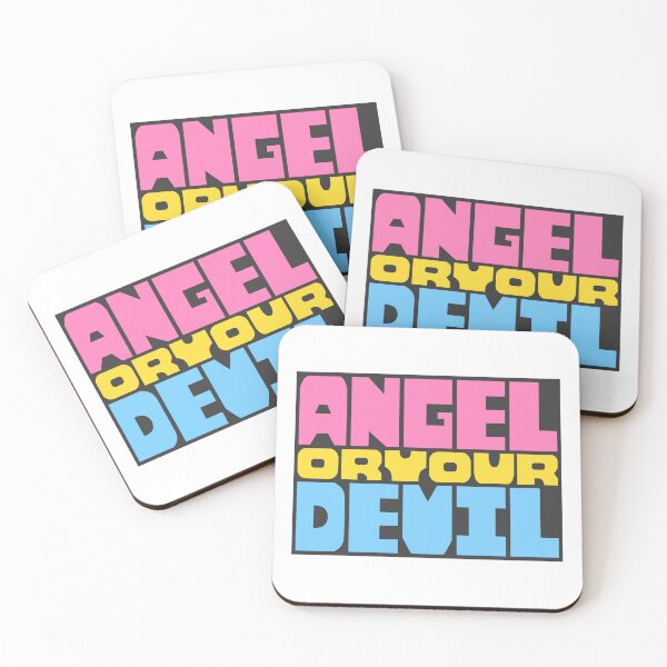 Item preview, Angel or Devil Modern Block Print designed and sold by ruyijingu.