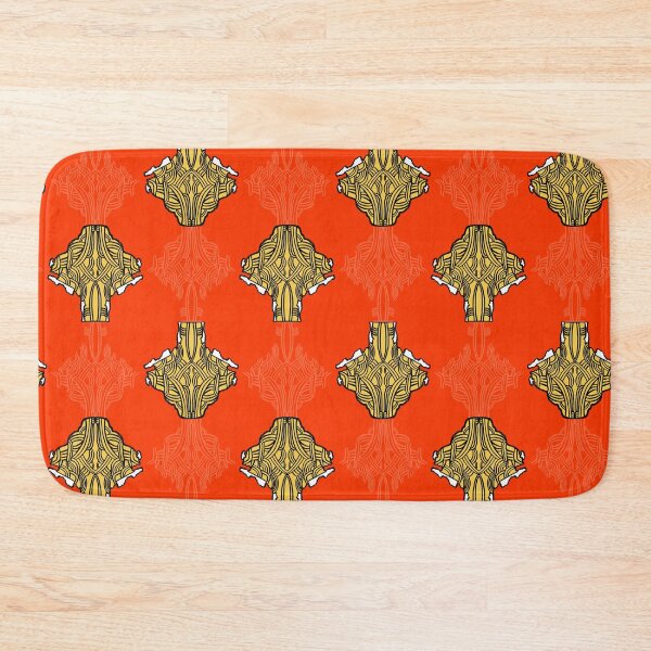 Item preview, Fleur-de-lis Damask - Red-Orange designed and sold by Jasrese.