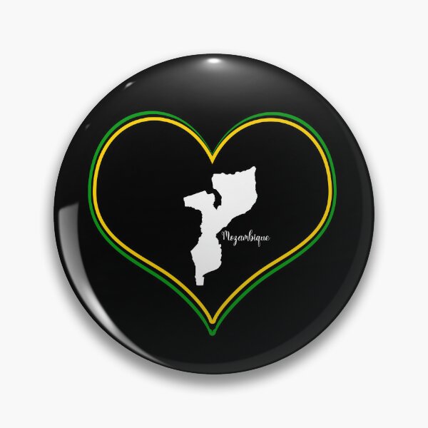 Item preview, Black heart map Mozambique designed and sold by Astralia.
