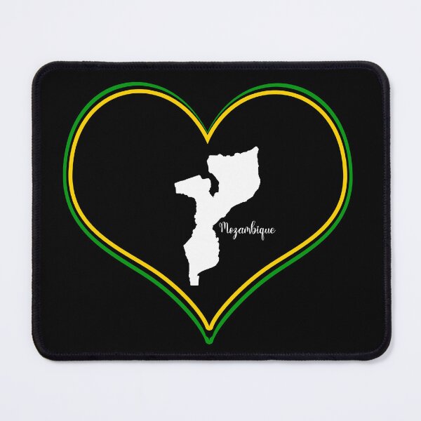 Item preview, Black heart map Mozambique designed and sold by Astralia.