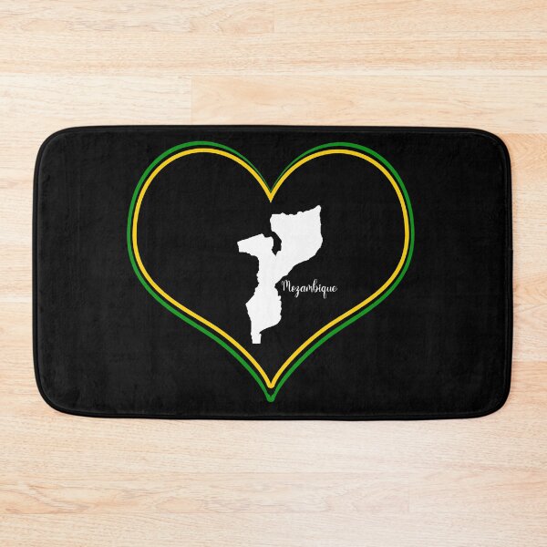 Item preview, Black heart map Mozambique designed and sold by Astralia.