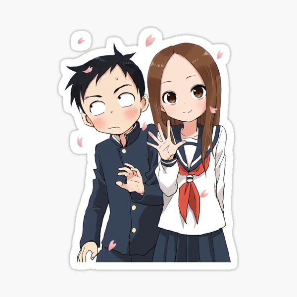 Karakai Jouzu no Takagi-san Sticker for Sale by matsumayuyu