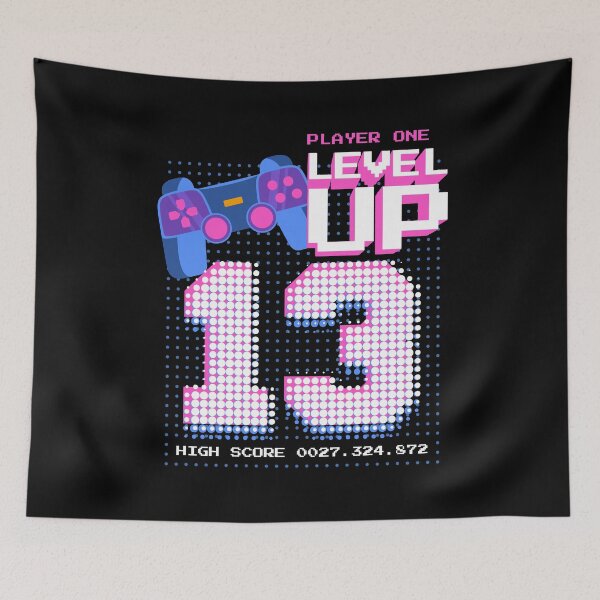 Item preview, Player One Level Up 13 designed and sold by patternprint1.