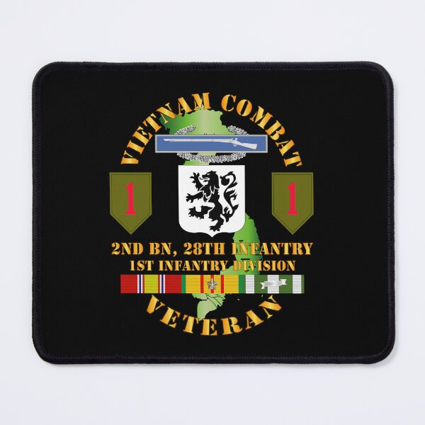 Item preview, Army - Vietnam Combat Infantry Veteran w 2nd Bn 28th Inf 1st Inf Div SSI designed and sold by Military Insignia Products.