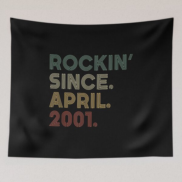 Item preview, Vintage 21st Birthday Rockin' Since April 2001 21 Years Old  designed and sold by terrycar.