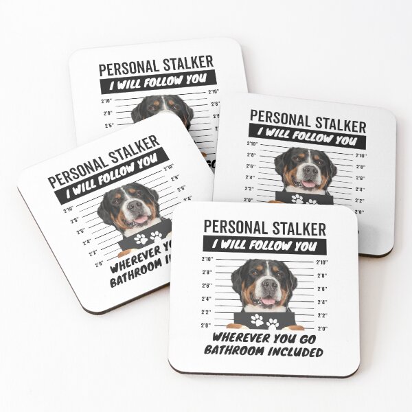 Item preview, Personal Stalker Dog – Greater Swiss Mountain Dog designed and sold by More Cute Dogs.