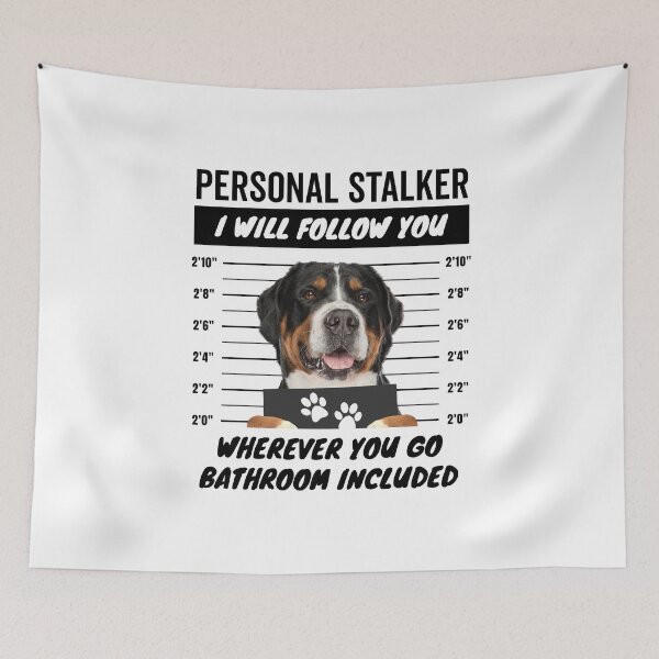 Item preview, Personal Stalker Dog – Greater Swiss Mountain Dog designed and sold by More Cute Dogs.