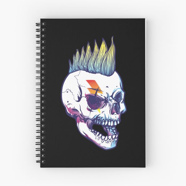 Item preview, Skull With Mohawk Pullover Hoodie designed and sold by rikazr6sr1.