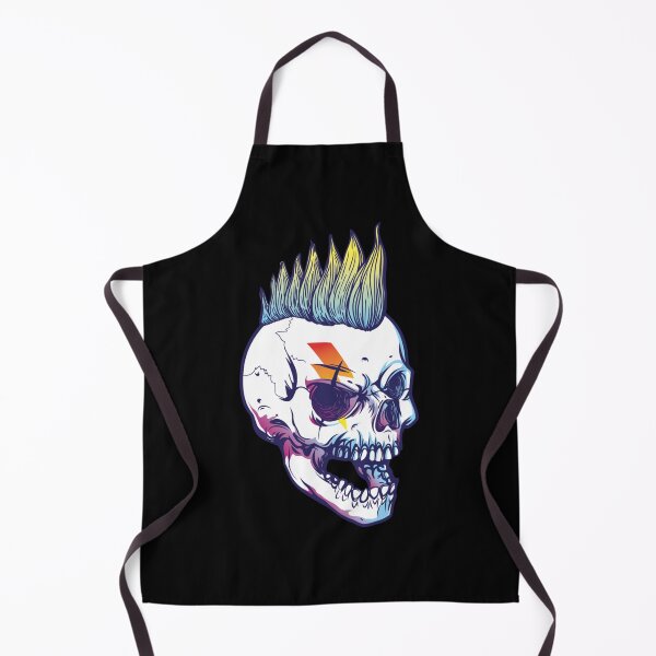 Item preview, Skull With Mohawk Pullover Hoodie designed and sold by rikazr6sr1.